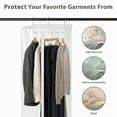 thumbnail image 4 of Garment Bag - Clear Hanging Closet Organizer - Durable Zippered Cover with Rod Protects Dresses, Suits, and Jackets from Dust and Moist, 54"H, 4 of 7
