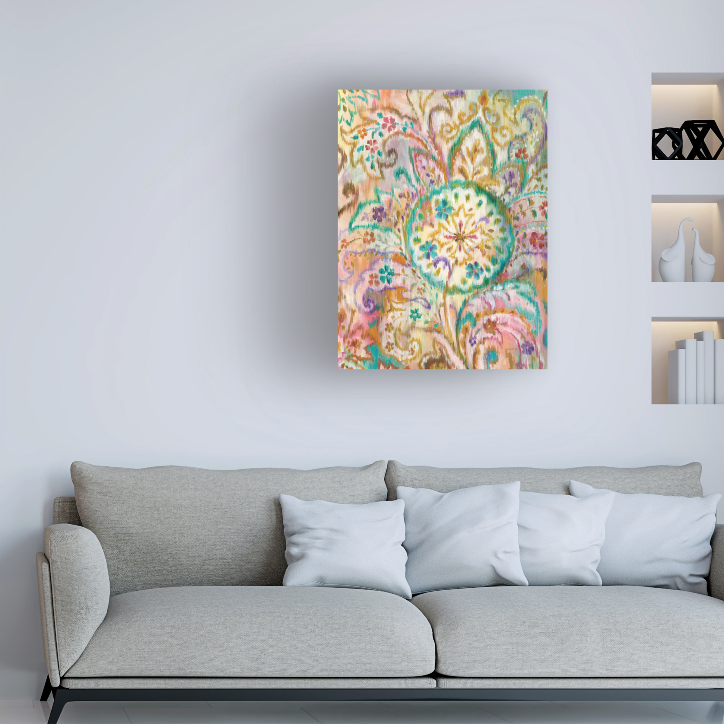 Trademark Fine Art 'Boho Paisley I' Canvas Art by Danhui Nai