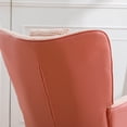 thumbnail image 5 of Modern Comfortable Rocking Chair with Houndstooth Fabric – Ergonomic Upholstered Seat, Wood Base & Headrest for Living Room, Bedroom, Nursery, 5 of 14