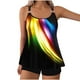 thumbnail image 2 of Traje de baño de 2 piezas para mujer, trajes de baño para mujer, traje de baño dividido con falda bikini de estampado grande para mujer, traje de baño dividido de poliéster para mujer, 2 of 5