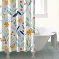 thumbnail image 4 of Pioneer Flower Floral Print Pattern Shower Curtain 84"x72" ,Bathroom Decorative Shower Curtains Set with 12 Hooks,Modern Waterproof Washable Shower Curtain, 4 of 6