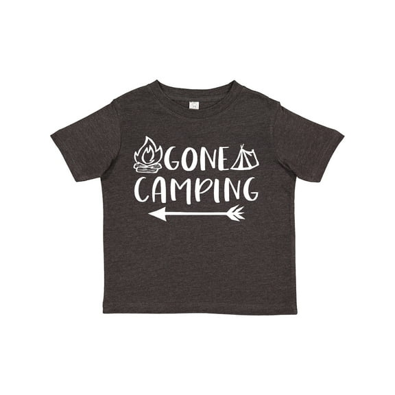 Inktastic Gone Camping Boys or Girls Toddler T-Shirt