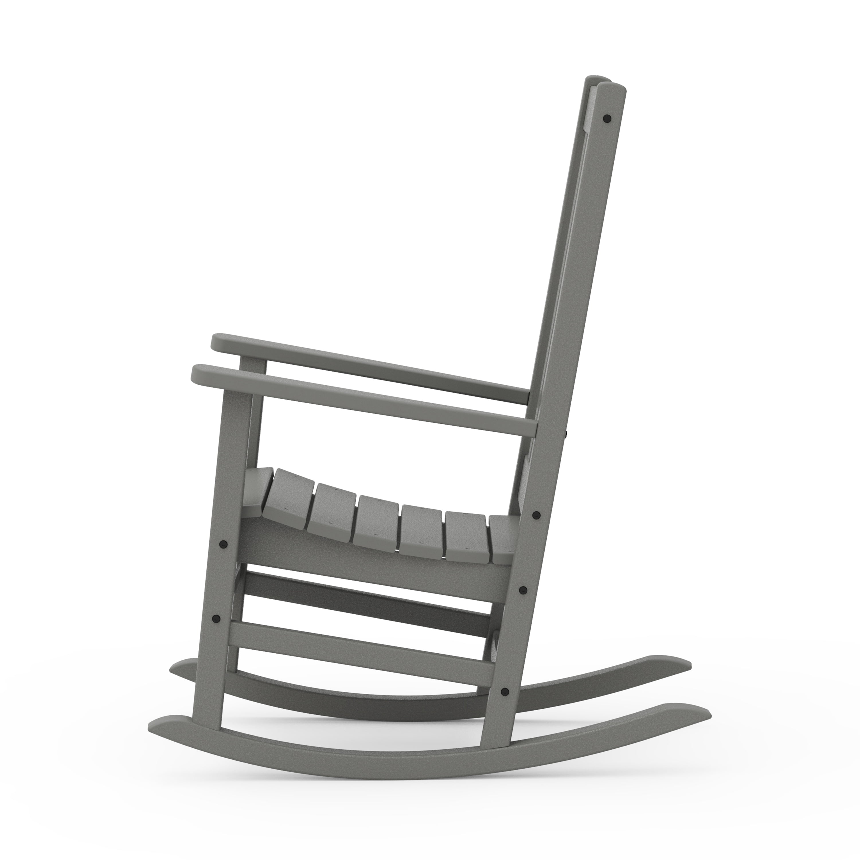 Better Homes & Gardens by POLYWOOD Southlake Outdoor Rocking Chair, All-Weather HDPE, Patio Seat, Slate Grey