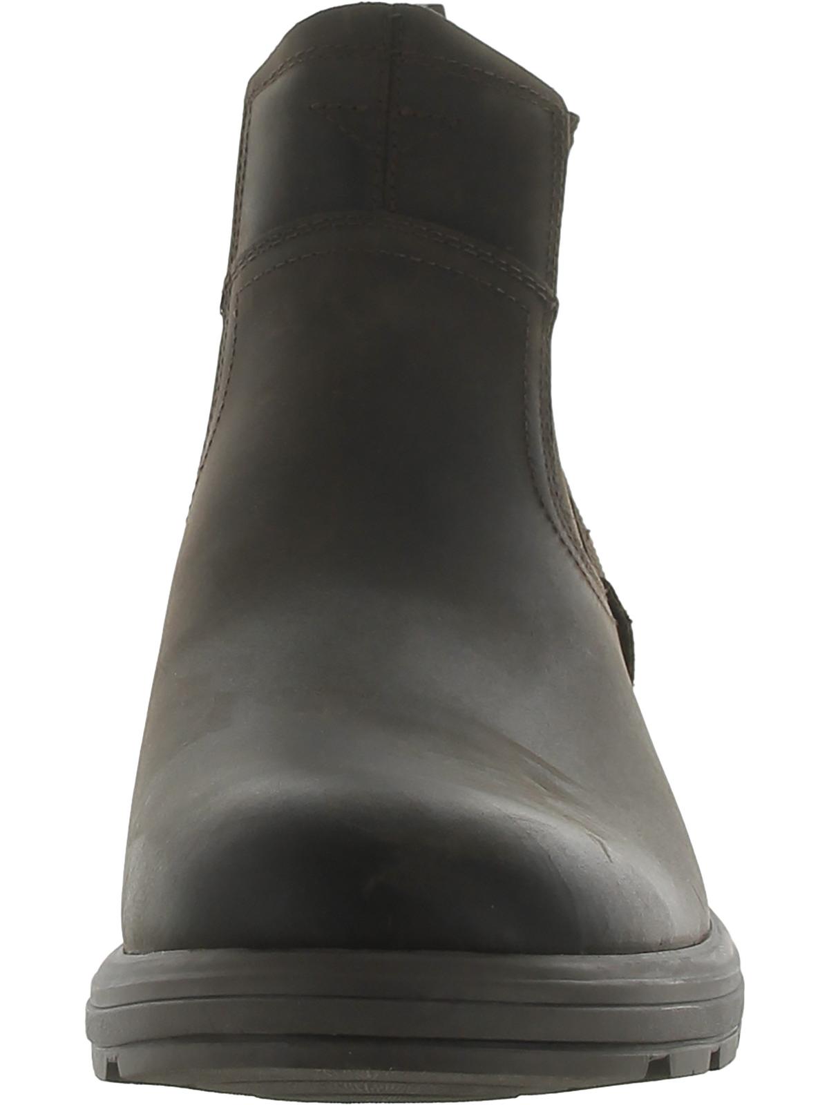 UGG UGG Biltmore Mid Boot Plain Toe Men\'s Dark Brown Leather Lace-Up Ankle Boots UGG-Biltmore-Chelsea-Leather-  main image 4