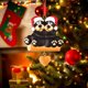 thumbnail image 4 of nuevos productos transfronterizos 2024 adornos colgantes de Navidad perro negro oso amor escrito a mano DIY colgante de regalo, 4 of 8