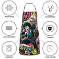 thumbnail image 7 of My Hero Academia Adjustable Bib Aprons, Waterdrop Resistant Apron with 2 Pockets for Kitchen Cooking Restaurant BBQ Painting Crafting, 7 of 7