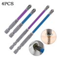 thumbnail image 3 of 4Pc 65/110Mm Magnetic Special Slotted Cross Screwdriver Bit For Electrician Fph2, 3 of 9