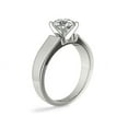thumbnail image 3 of 1.00 Ct Brilliant Princess Cut Genuine Diamond Sparkle Solitaire Engagement Ring for Women Solid 14K White Gold Size 6.5, 3 of 7