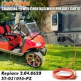 thumbnail image 4 of 10 Foot Charging Cord 3 Prong 120V Replacement ST031016PT For Electric Club Carts Plugs and Play Installation, 4 of 10