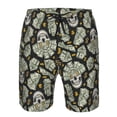 thumbnail image 3 of Balery Skull with Dollar Traje de Baño Estilo Hawaiano para Hombre, Shorts de Secado Rápido con Bolsillos-3X-Large, 3 of 6
