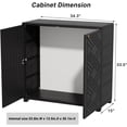 thumbnail image 5 of Hemoton Weatherproof Black Plastic Outdoor Storage Cabinet for Garage and Patio Organization, 5 of 10