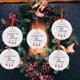 thumbnail image 5 of Adornos navideños Tarjeta colgante de madera de Navidad Decoración de árbol de Navidad de madera de doble cara Wmkox8yii gf9885, 5 of 7
