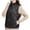 Black, variant on gbyLJF Women's Sleeveless Jacket Lightweight Quilted Full Zipper Jacket Casual Stand-up Collar Sleeveless Coat Winter Outwear
