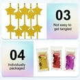 thumbnail image 4 of 3 Pack Party Backdrop Decoration, 1mx2m Star Tinsel Streamer Foil Fringe Curtain Streamers for Parties Backdrop Decoration Christmas Wedding Birthday Photo Booth,Laser Gold, 4 of 6