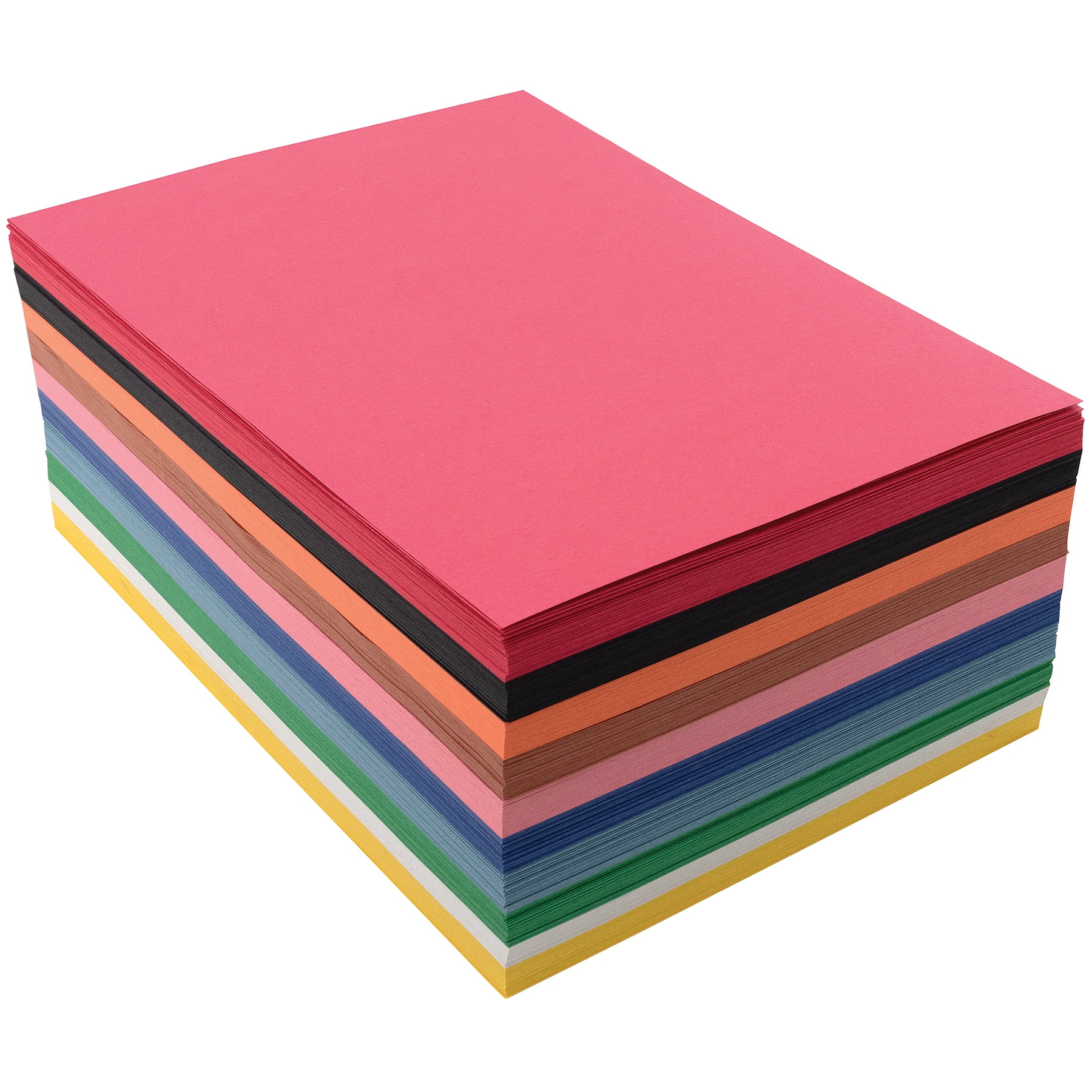 Prang Construction Paper, Standard Weight, 10 Assorted Colors, 6" x 9", 500 Sheets Per Pack, 2 Packs