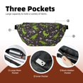 thumbnail image 4 of Naloa Dinosaur Skeleton Print Running Belts for Men Women,Running Fanny Pack with 2-Zipper Pockets,Waterproof Waist Pack for Travel Hiking Running Outdoor Sports, 4 of 8