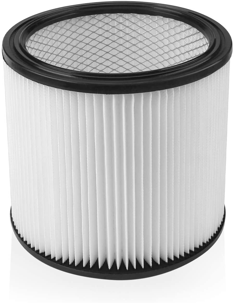 2 Pack 90304 Cartridge Filters Compatible with Shop Vac 9030400 90350 90333 Replacement Filter with 90585 Foam Sleeve Compatible with Shop Vac 5 Gallon Up Wet//Dry Vacuum Cleaners