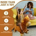 thumbnail image 2 of Plush Highland Cow Bull Bounce & Ride-on Inflatable Hopper Toddler Toy with Pump, 2 of 5