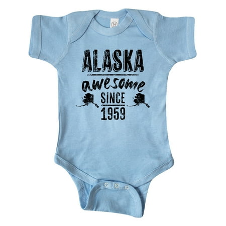 

Inktastic Alaska Awesome Since 1959 Gift Baby Boy or Baby Girl Bodysuit