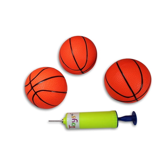 Toys  3 Pack! Inflatable Mini Basketballs Includes Pump and Needle Magic Shot Pro Mini Hoop Basketballs