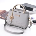 thumbnail image 2 of Stylago Womens Handbags Purses Embroidery Top Handle Tote Bags Crystal Pendant Crossbody Shoulder Bags for Ladies Work Grey, 2 of 6