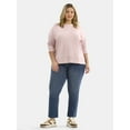thumbnail image 4 of Time and Tru Women's Tunic Sweatshirt with High-Low Hem, Sizes XS -4X, 4 of 5