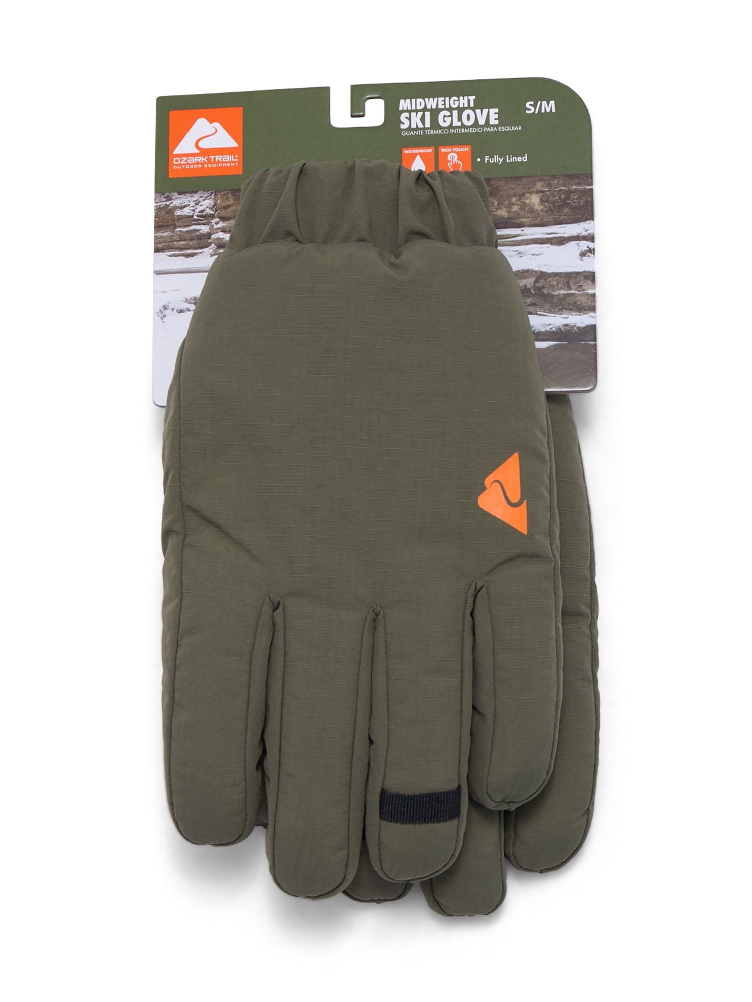 Ozark Trail Men's Midweight Gloves, Green