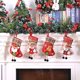 thumbnail image 4 of Calcetines navideños para colgar, paquete de 4 calcetín navideño Calcetín navideño Bolsa de calcetín navideño Calcetines navideños Decoración navideña Bolsas de golosinas para llenar y colgar Zhivalor  HY-0055, 4 of 7