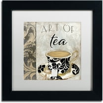 Trademark Fine Art "Art of Tea I" Canvas Art by Color Bakery White Matte, Black Frame