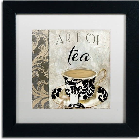 Trademark Fine Art "Art of Tea I" Canvas Art by Color Bakery White Matte, Black Frame