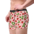 thumbnail image 2 of Yiaed Strawberries Print Men's Soft Cotton Boxer Shorts Breathable Boxers Underwear Moisture-Wicking Underwear Stretch Boxer Briefs for Man-X-Large, 2 of 5