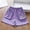 Purple, variant on Cethrio Girls Summer Shorts Size 10-12 T, Casual Cotton Elastic Waist Holiday Shorts with Pockets Pink