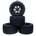 thumbnail image 4 of 4PCS 125mm 1.9 Beadlock Wheel Rim Tire Set for 1/10 RC Crawler Car TRX4 RC-4WD D90 Axial SCX10 II III ,E, 4 of 6