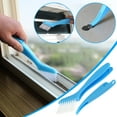thumbnail image 1 of Cepillo de limpieza de plástico | Cepillo de fregar cerdas de nailon para lechada, baldosas, grietas, ducha, piso, riel de puerta | Limpiador de detalles multifuncional | 1 paquete | Tamaño: 19.5x2cm, 1 of 9