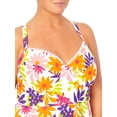 thumbnail image 2 of Terra & Sky Women's Plus Flounce Tankni Top Swimsuit, 2 of 4