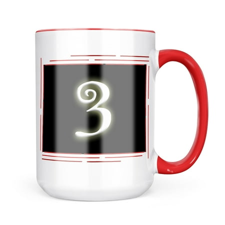 

Neonblond 3 black characters letter Mug gift for Coffee Tea lovers