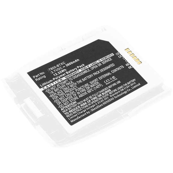 Batteries N Accessories BNA-WB-P8045 Barcode Scanner Battery - Li-Pol, 3.7V, 3600mAh, Ultra High Capacity Battery - Replacement for Dolphin 7800-BTXC, 7800-BTXC-1 Battery