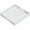Glossy White, variant on 12 x 20 Inch Clear Acrylic Serving Tray with Handles, Sturdy Decorative Ottoman Vanity Tray, Multipurpose Organizer Tray for Coffee, Breakfast, Appetizer, Kitchen Countertop and Makeup Storage