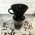 thumbnail image 2 of The London Sip Ceramic Coffee Dripper Pour Over Ceramic Coffee Maker, Coffee Slow Brewing Accessories for Home, 1-4 Cup, Black, 2 of 7