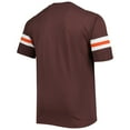 thumbnail image 3 of Men's Brown Cleveland Browns Big & Tall Arm Stripe T-Shirt, 3 of 3