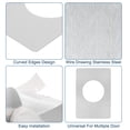 thumbnail image 4 of Unique Bargains 2 Set 130x90mm Stainless Steel Door Knob Reinforcement Plate Kit, Silver, 4 of 6