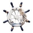 thumbnail image 4 of Mediterranean Style Wall Steering Wheel Decor Mediterranean Hanging Wood Crafts, 4 of 8