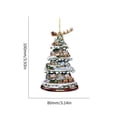thumbnail image 3 of Adornos colgantes - Colgante acrílico de muñeco de nieve para árbol de Navidad / ventana (3), 3 of 3