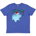 thumbnail image 3 of Inktastic I Want a Hippopotamus for Christmas Hippo in Santa Hat Youth T-Shirt, 3 of 5