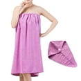 thumbnail image 2 of Shenmeida Spa Body Towel Wrap, with Hair Towel, Women Bath Towel Wrap Cover Up for Shower, Super Soft Lightweight Bath Wrap Robe Towel, 2 of 6