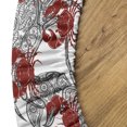 thumbnail image 5 of Ambesonne Sea Animal Fitted Round Tablecloth, Illustration of Crab, 56"- 60" Diameter, Ruby and Grey, 5 of 5