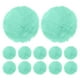 thumbnail image 1 of Uxcell 12-Pack Pompones de Piel Sintética, 2.4 Pulgadas/6 cm Bolas de Pompones Suaves y Esponjosas de Piel Sintética con Bucle Elástico para Bricolaje [Verde Menta], 1 of 7