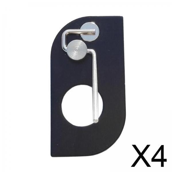 DYNWAVECA 4x Repos d'Archerie Arc Recourbé Chasse Tir Main Gauche Noire