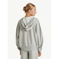 thumbnail image 2 of Justice Girls Rib Detail Hoodie, Sizes XS - XLP, 2 of 6