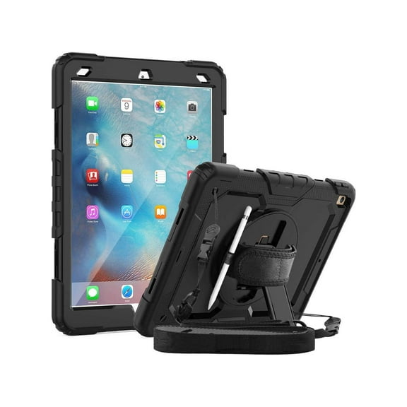 iPad Air 3 10.5 Case 2019 / iPad Pro 10.5 Case 2017, Rugged Heavy Duty Shockproof Protective Cover Case with Rotating Kickstand for iPad Air (3rd Gen) 10.5" 2019 / iPad Pro 10.5" 2017